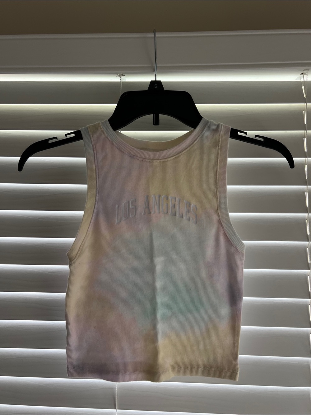 Hollister Pastel Tie-Dye Ribbed 'Los Angeles' Tank Size XS